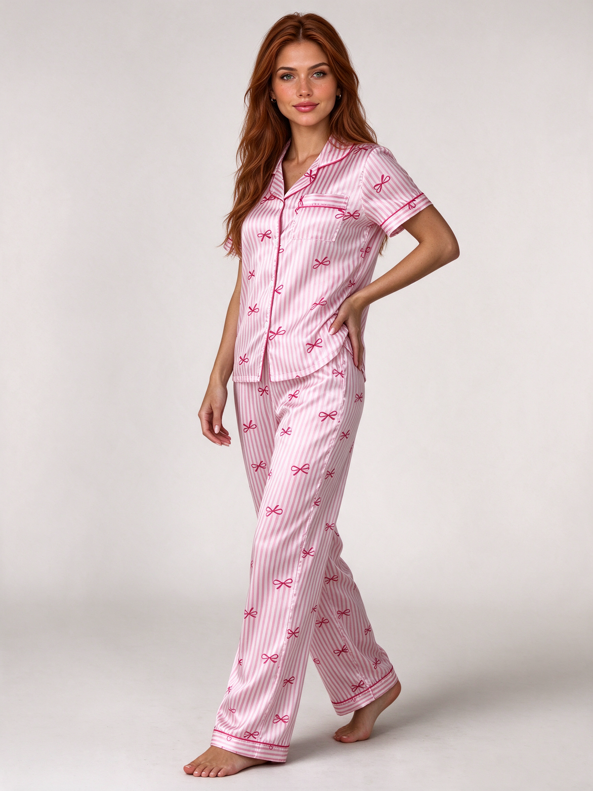 Maisie Bow Pajama Set