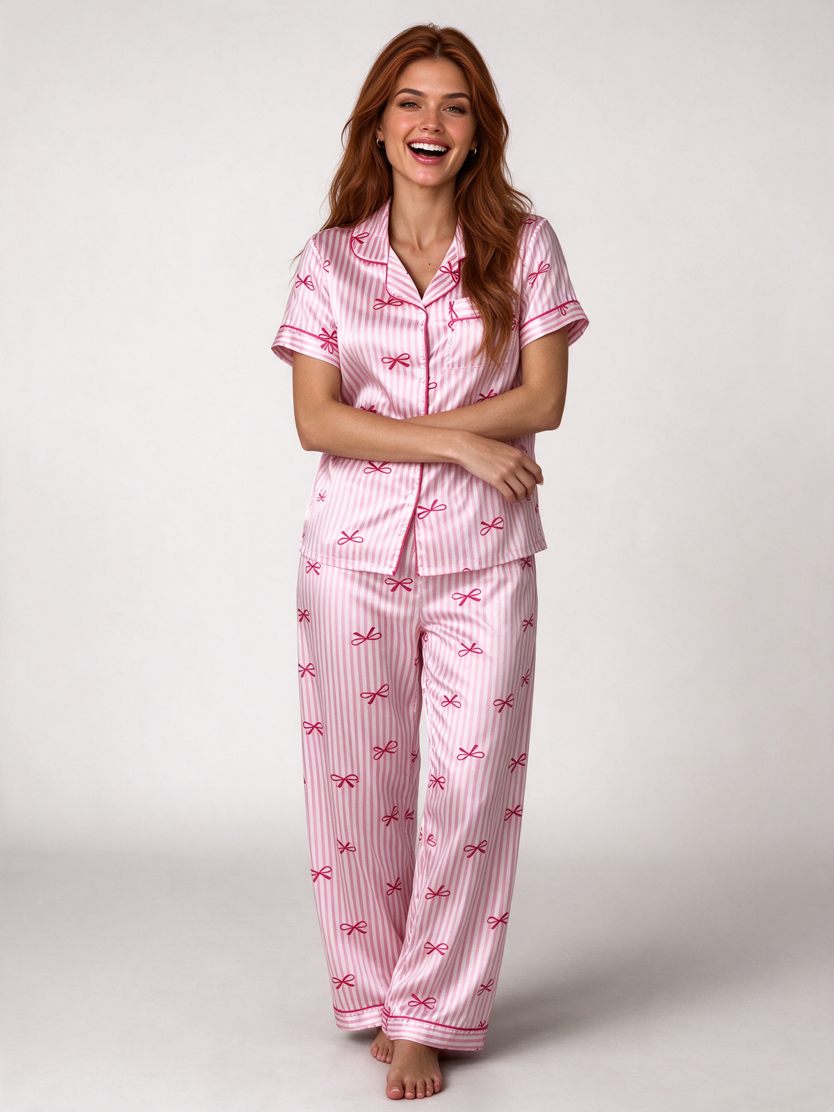 Maisie Bow Pajama Set