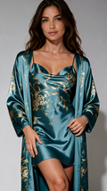 Emerald Satin Nightwear Set