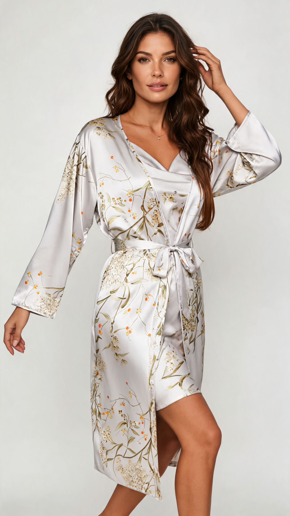 Emerald Satin Nightwear Set